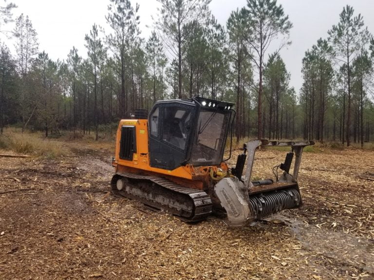 Clearing land for construction in Oakwood